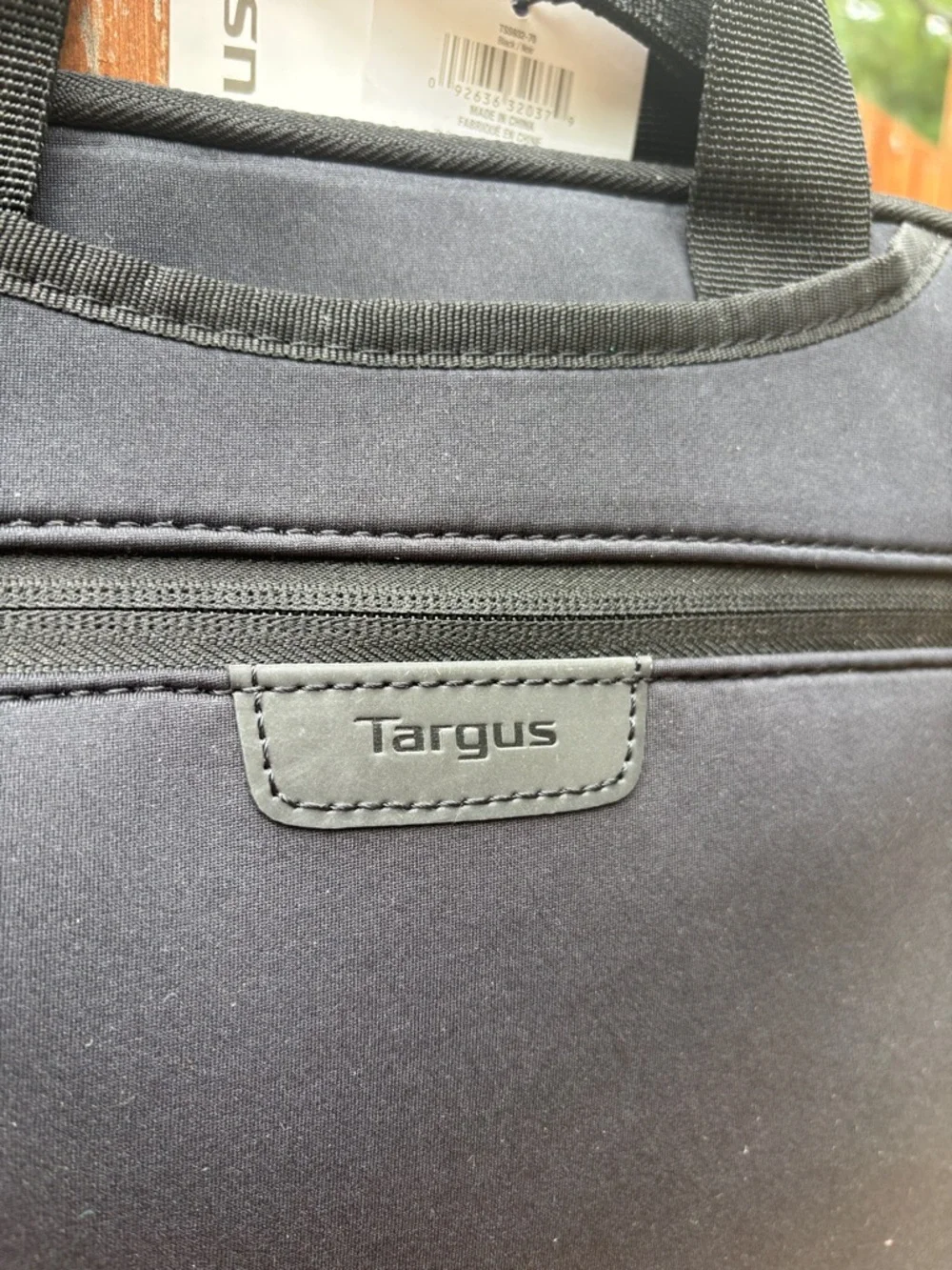 Targus Black Laptop Briefcase with Front Zip Pocket